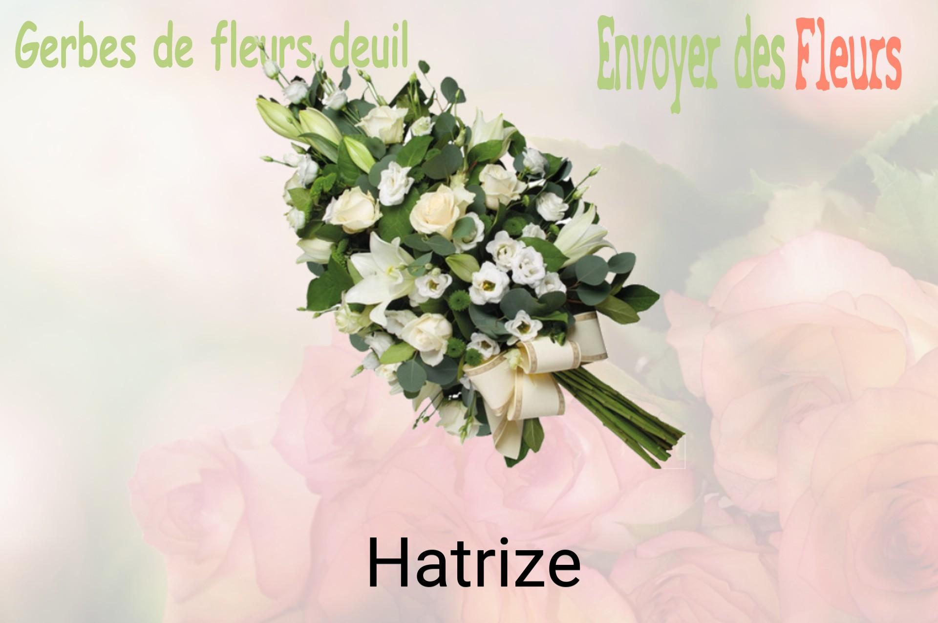 Gerbe de fleurs de deuil livrée à Hatrize